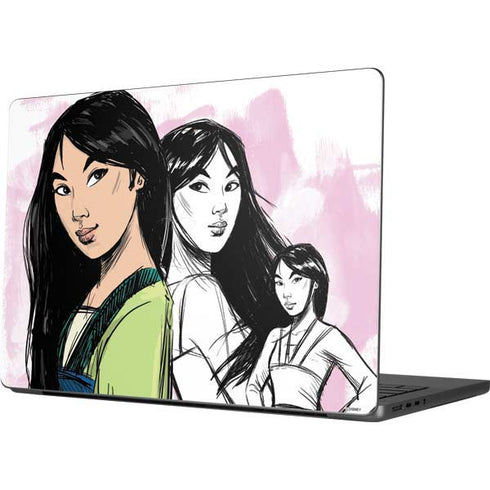 Disney Princess Mulan Sketch Apple MacBook Pro 14-inch Skin