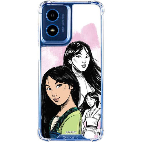 Disney Princess Mulan Sketch Moto G 5G (2024) Clear Case