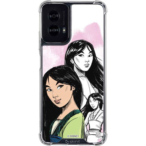 Disney Princess Mulan Sketch Moto G Power 5G (2024) Clear Case