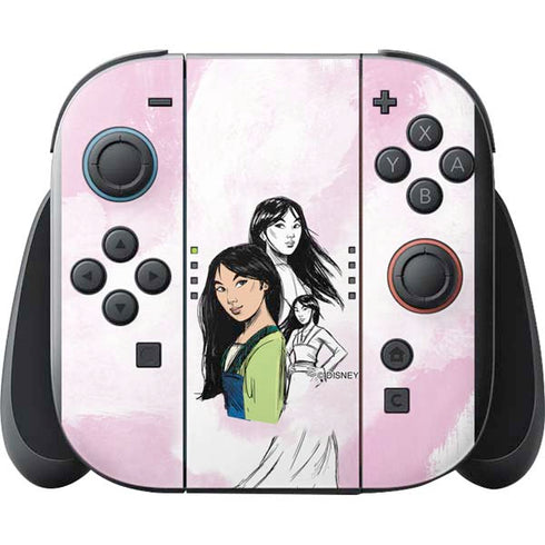 Disney Princess Mulan Sketch Nintendo Switch 2 (2025) with Joy-Con Skin