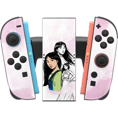 Disney Princess Mulan Sketch Nintendo Switch 2 (2025) Joy-Con Controller Skin