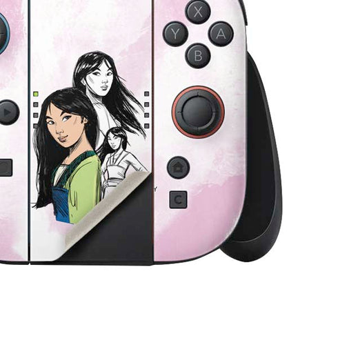 Disney Princess Mulan Sketch Nintendo Switch 2 (2025) Joy-Con Controller Skin