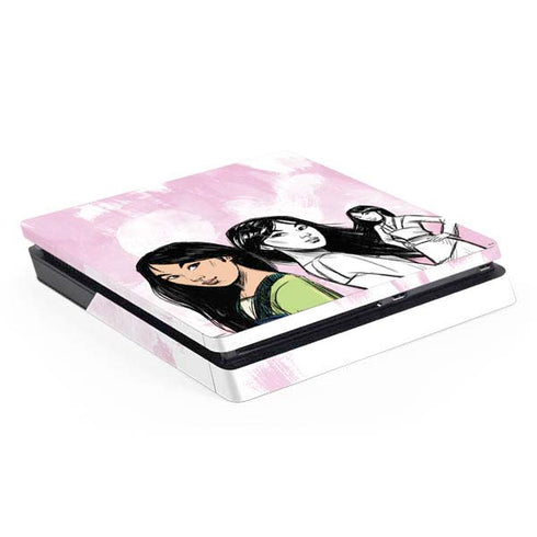 Disney Princess Mulan Sketch PlayStation PS4 Skins