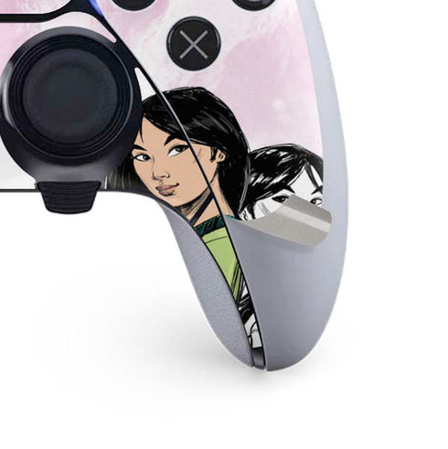 Disney Princess Mulan Sketch PS5 DualSense Edge Pro Controller Skin