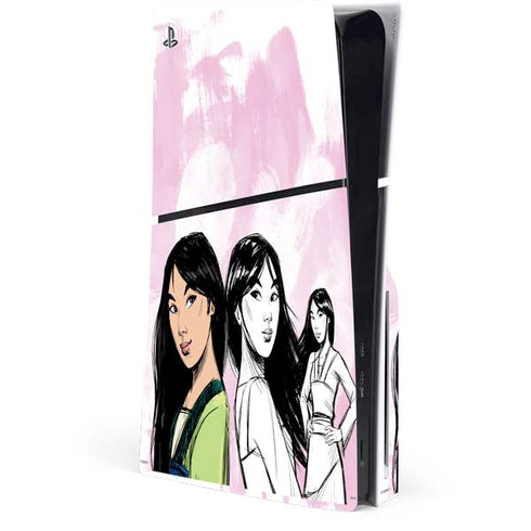 Disney Princess Mulan Sketch PlayStation PS5 Skins