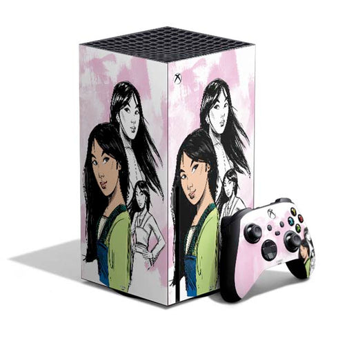 Disney Princess Mulan Sketch Xbox Series X Skins