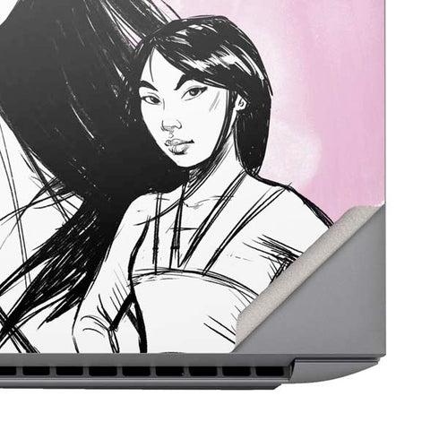 Disney Princess Mulan Sketch HP ZBook Fury 16 G10 Skin