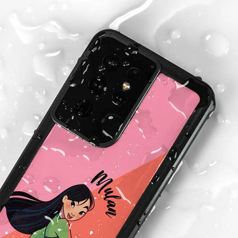 Disney Princess Mulan Art Galaxy S24 Ultra Waterproof Case
