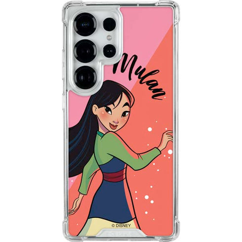 Disney Princess Mulan Art Galaxy S25 Ultra Clear Case