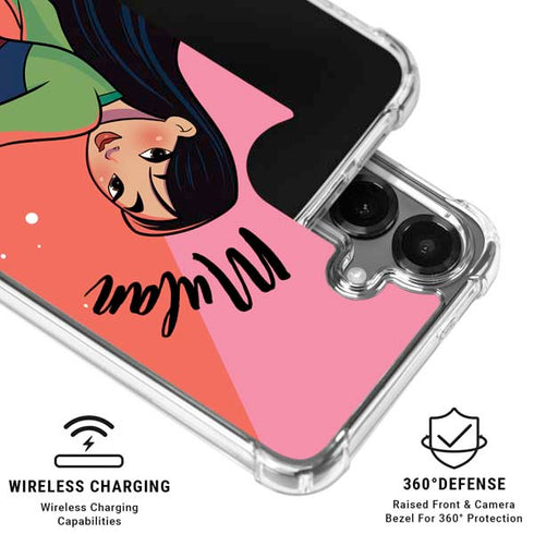 Disney Princess Mulan Art Galaxy S26 Clear Case