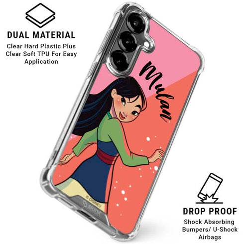 Disney Princess Mulan Art Galaxy S26 Clear Case