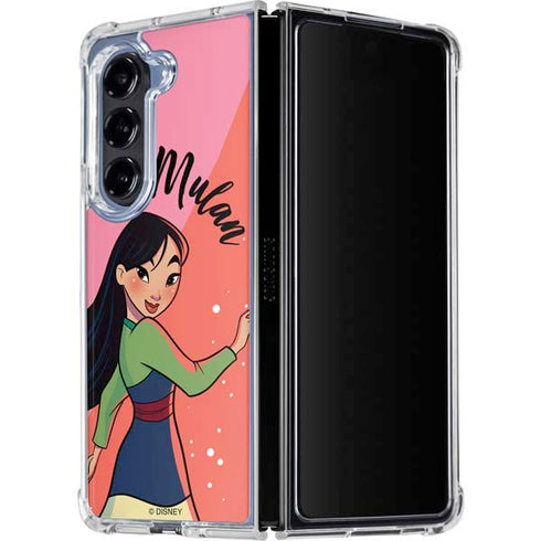 Disney Princess Mulan Art Galaxy Z Fold5 5G Clear Case