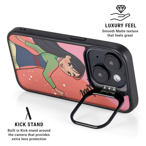 Disney Princess Mulan Art iPhone 14 Plus Kickstand Case