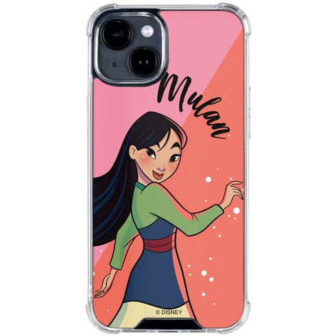 Disney Princess Mulan Art iPhone 15 Clear Case