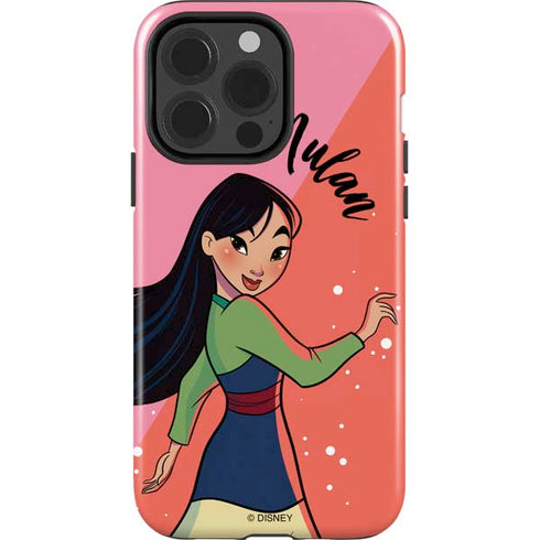 Disney Princess Mulan Art iPhone 15 Pro Impact Case