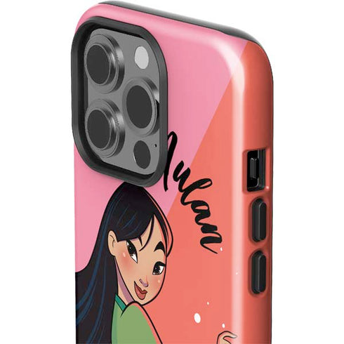 Disney Princess Mulan Art iPhone 15 Pro Impact Case