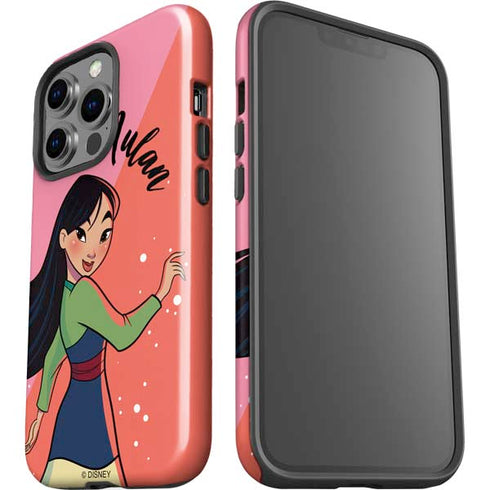Disney Princess Mulan Art iPhone 15 Pro Impact Case