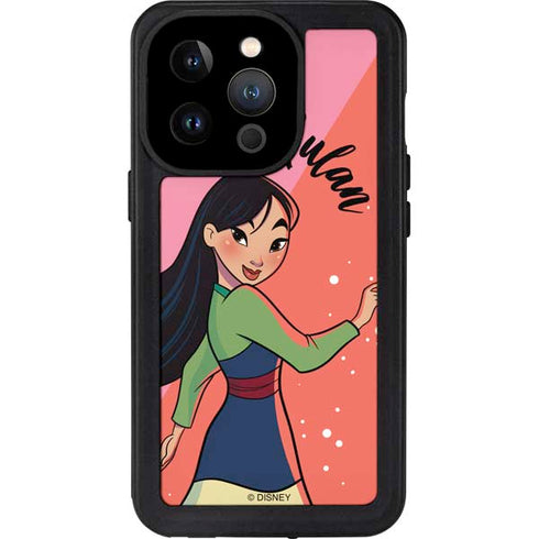 Disney Princess Mulan Art iPhone 15 Pro Waterproof Case