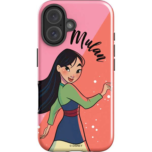 Disney Princess Mulan Art iPhone 16 Impact Case