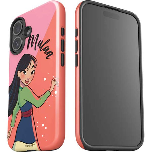 Disney Princess Mulan Art iPhone 16 Impact Case