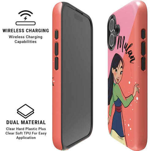 Disney Princess Mulan Art iPhone 16 Plus Magsafe Impact Case