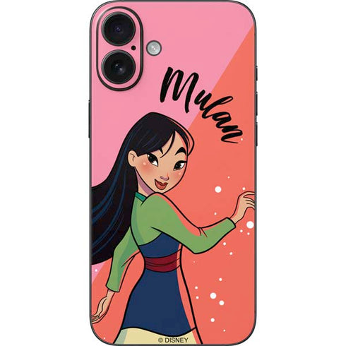 Disney Princess Mulan Art iPhone 16 Plus Skin
