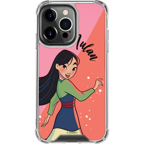 Disney Princess Mulan Art iPhone 16 Pro Max Clear Case