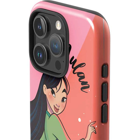 Disney Princess Mulan Art iPhone 16 Pro Max Impact Case