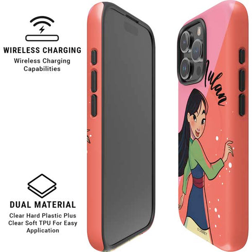 Disney Princess Mulan Art iPhone 16 Pro Max Magsafe Impact Case