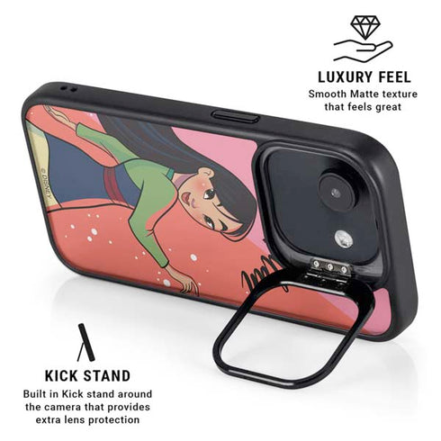 Disney Princess Mulan Art iPhone 16e Kickstand Case