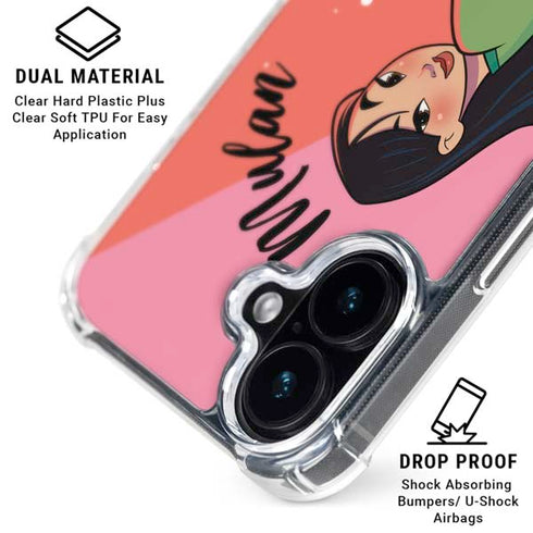 Disney Princess Mulan Art iPhone 17 Clear Case