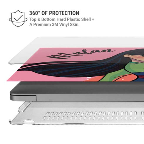 Disney Princess Mulan Art MacBook Pro 14in (2021-24) Case plus Skin