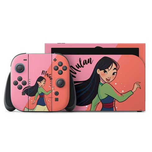 Disney Princess Mulan Art Nintendo Switch 2 (2025) with Joy-Con Skin