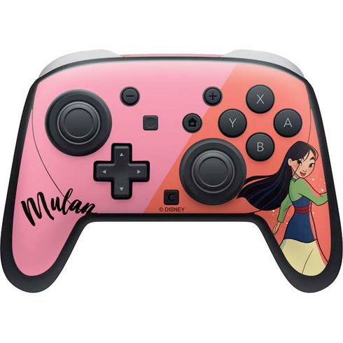 Disney Princess Mulan Art Nintendo Switch 2 (2025) Pro Controller Skin