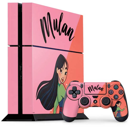 Disney Princess Mulan Art PlayStation PS4 Skins