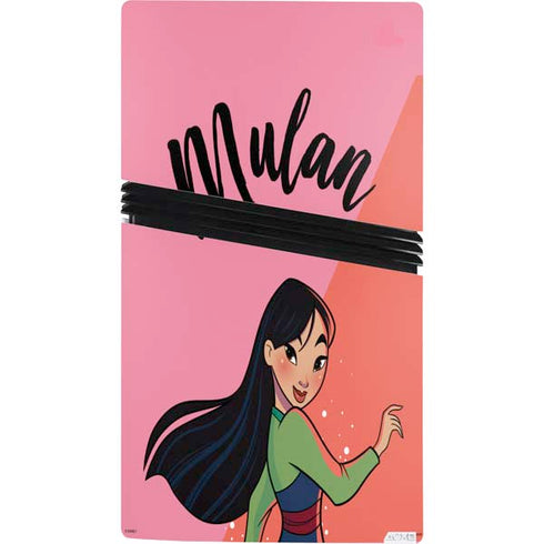Disney Princess Mulan Art PS5 Pro Console Skin