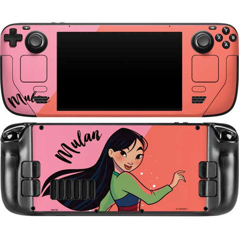 Disney Princess Mulan Art Steam Deck Handheld Gaming Computer OLED Skin