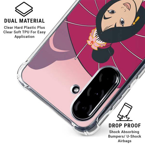 Disney Mulan with Umbrella Galaxy A36 5G Clear Case