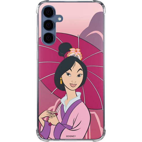 Disney Mulan with Umbrella Galaxy A55 5G Clear Case