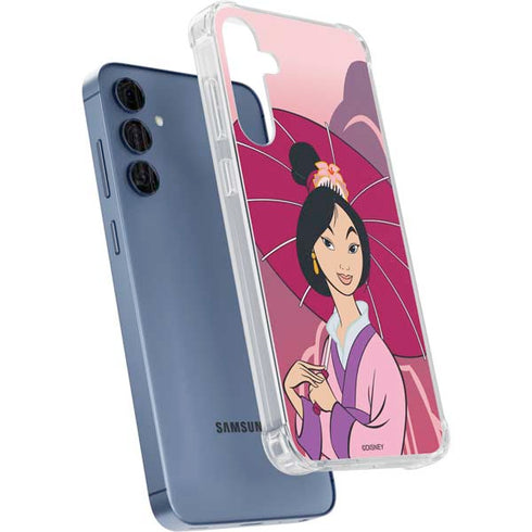 Disney Mulan with Umbrella Galaxy A55 5G Clear Case