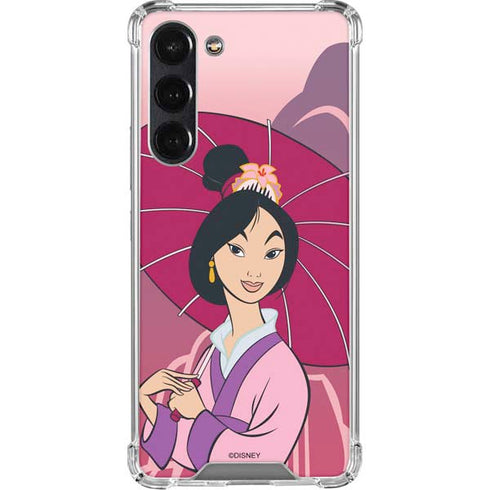 Disney Mulan with Umbrella Galaxy S24 FE Clear Case