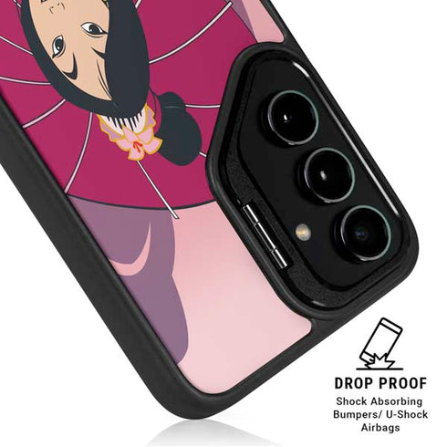 Disney Mulan with Umbrella Galaxy S25 Kickstand Case