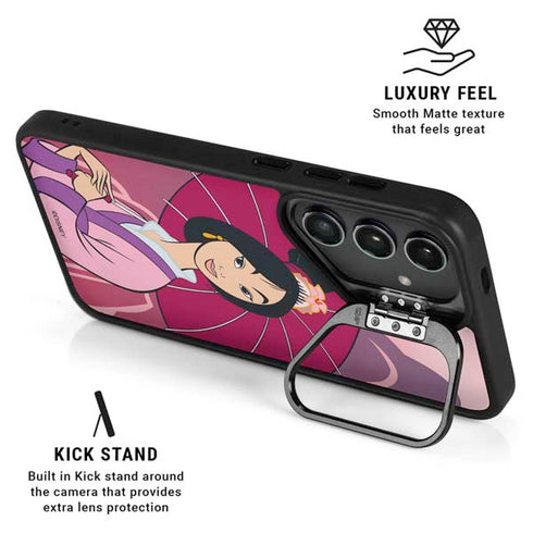 Disney Mulan with Umbrella Galaxy S25 Plus Kickstand Case