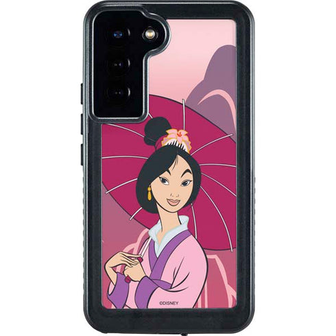 Disney Mulan with Umbrella Galaxy S24 Plus Waterproof Case