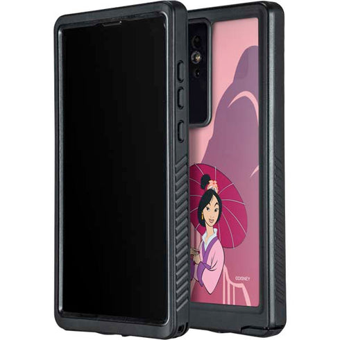 Disney Mulan with Umbrella Galaxy S24 Ultra Waterproof Case