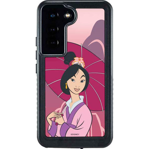 Disney Mulan with Umbrella Galaxy S24 Waterproof Case