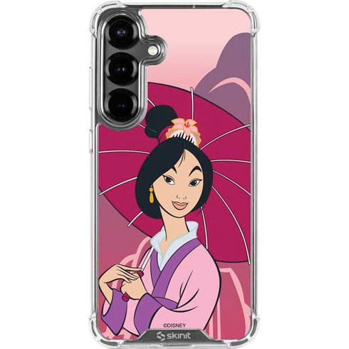 Disney Mulan with Umbrella Galaxy S26 Clear Case