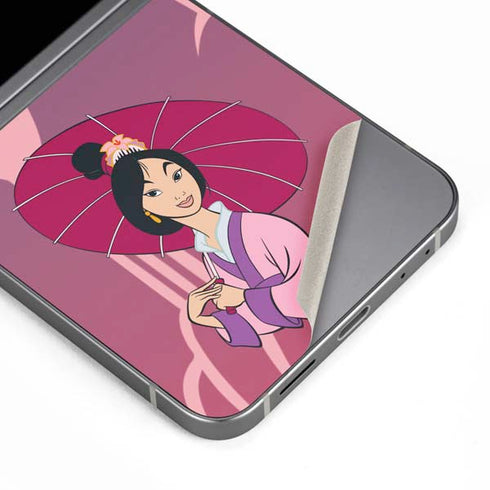 Disney Mulan with Umbrella Galaxy Z Flip6 Skin