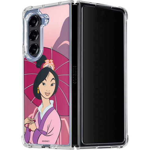 Disney Mulan with Umbrella Galaxy Z Fold5 5G Clear Case