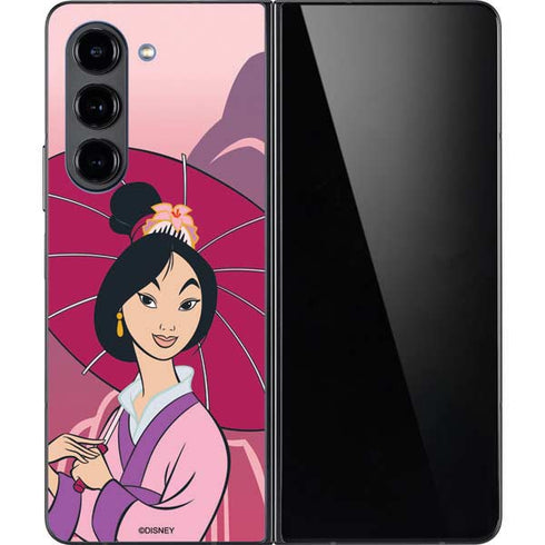 Disney Mulan with Umbrella Galaxy Z Fold5 5G Skin